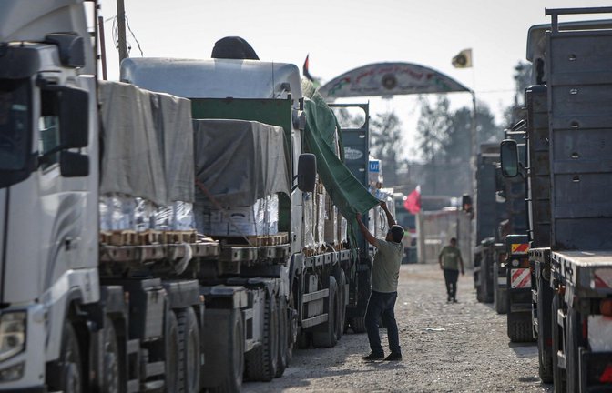 Die Menschen in Gaza sind auf Hilfslieferungen angewiesen. Die EU hat nach einigen Diskussionen ihre Unterstützung zugesagt.<span class='image-autor'>Foto: AFP/EYAD BABA</span>