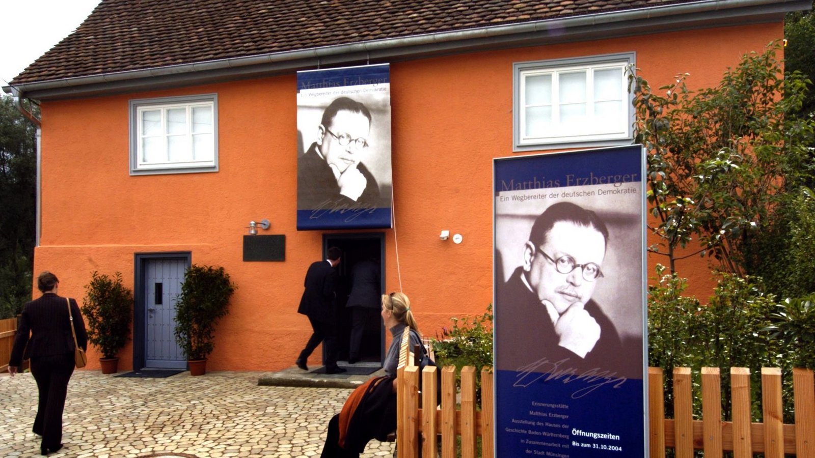 Das Geburtshaus von Matthias Erzberger in Buttenhausen auf der Alb ist heute eine Gedenkstätte.Foto: dpa/dpaweb