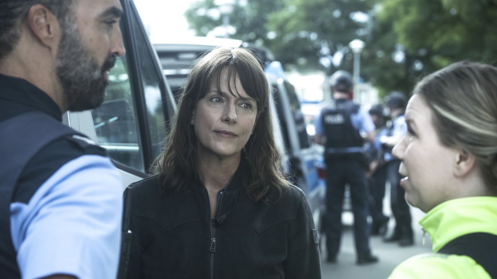 Brasch (Claudia Michelsen) am Einsatzort.Foto: MDR/filmpool fiction/Stefan Erhard Brasch (Claudia Michelsen) am Einsatzort.Foto: MDR/filmpool fiction/Stefan Erhard