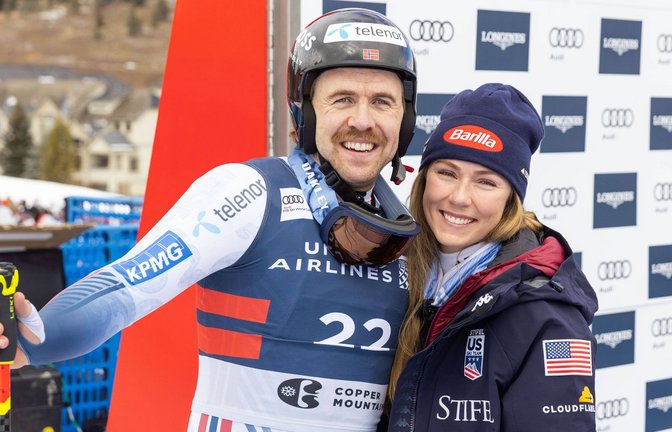 Mikaela Shiffrin (re.) und ihr Verlobter Aleksander Aamodt Kilde.<span class='image-autor'>Foto: IMAGO/ZUMA Press Wire</span>