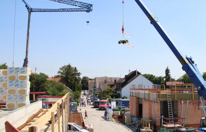 Richtfest am Caritas-Wohnheim mit Tagesförderstätte für erwachsene Menschen mit ...