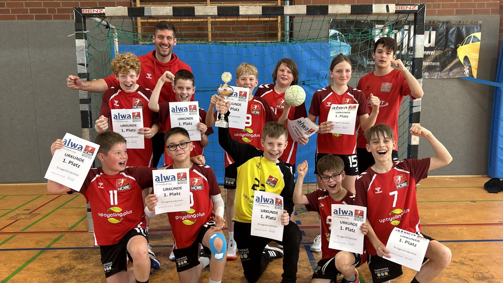 Die gemischte D 1 des HCME hat das Turnier des eigenen Vereins gewonnen. Foto: privat