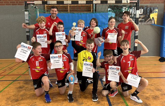 Die gemischte D 1 des HCME hat das Turnier des eigenen Vereins gewonnen. <span class='image-autor'>Foto: privat</span>