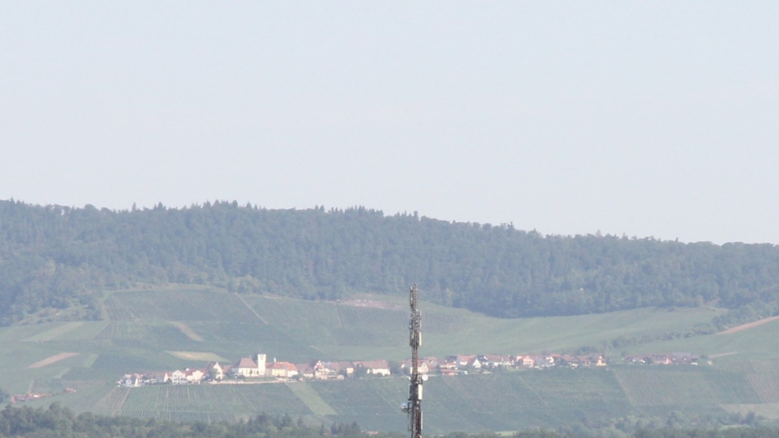 Herrlicher Ausblick auf Hohenhaslach.
