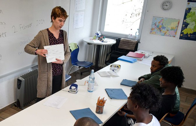 Sprachunterricht für minderjährige Flüchtlinge in Stuttgart<span class='image-autor'>Foto: LICHTGUT/Max Kovalenko</span>