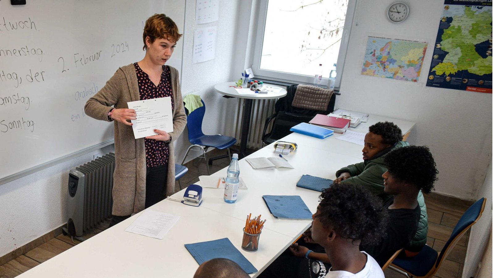 Sprachunterricht für minderjährige Flüchtlinge in StuttgartFoto: LICHTGUT/Max Kovalenko Sprachunterricht für minderjährige Flüchtlinge in StuttgartFoto: LICHTGUT/Max Kovalenko