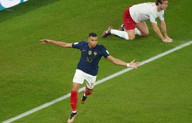 Kylian Mbappé schoss Frankreich mit einem Doppelpack zum Sieg.<span class='image-autor'>Foto: Mike Egerton/PA Wire/dpa</span>