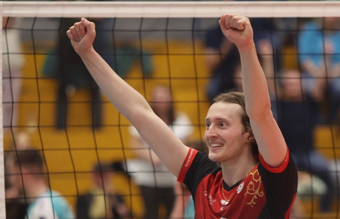 Identifikationsfigur: Ben-Simon Bonin, Kapitän der Ludwigsburger Bundesliga-Volleyballer.<span class='image-autor'>Foto: Baumann</span>