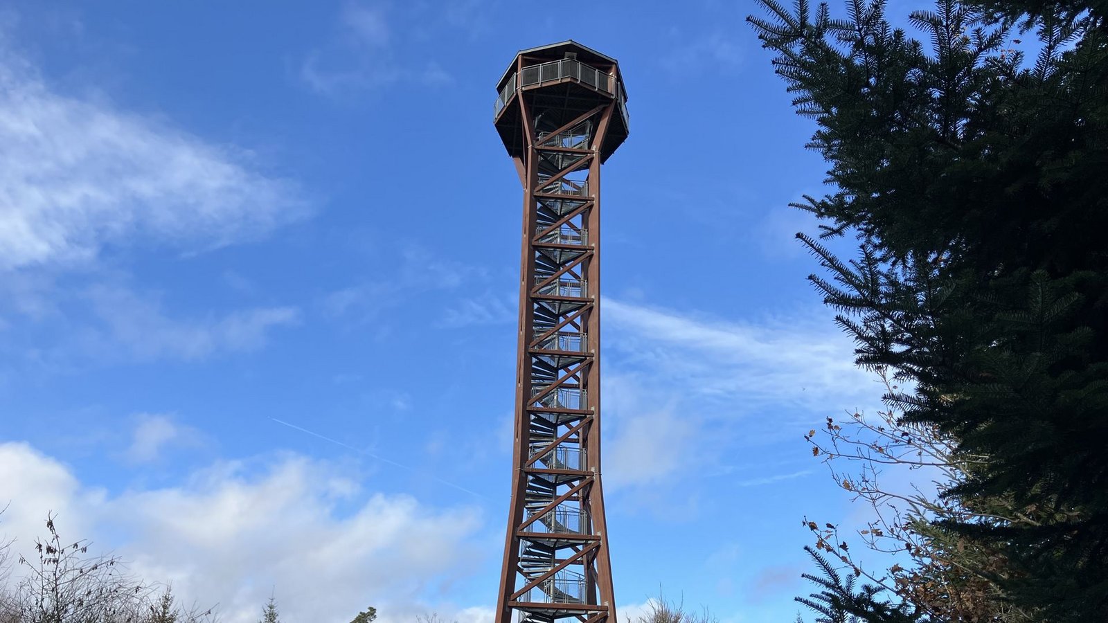 Der Aussichtsturm „Hohe Warte“ ist 40 Meter hoch.Foto: STZN/Dürr Der Aussichtsturm „Hohe Warte“ ist 40 Meter hoch.Foto: STZN/Dürr