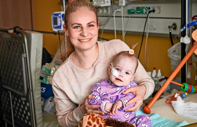Die kleine Sofia und ihre Mutter werden seit einem knappen Jahr von Spezialisten am Klinikum  betreut.<span class='image-autor'>Foto: Klinikum Stuttgart / /Ferdinando Iannone</span>