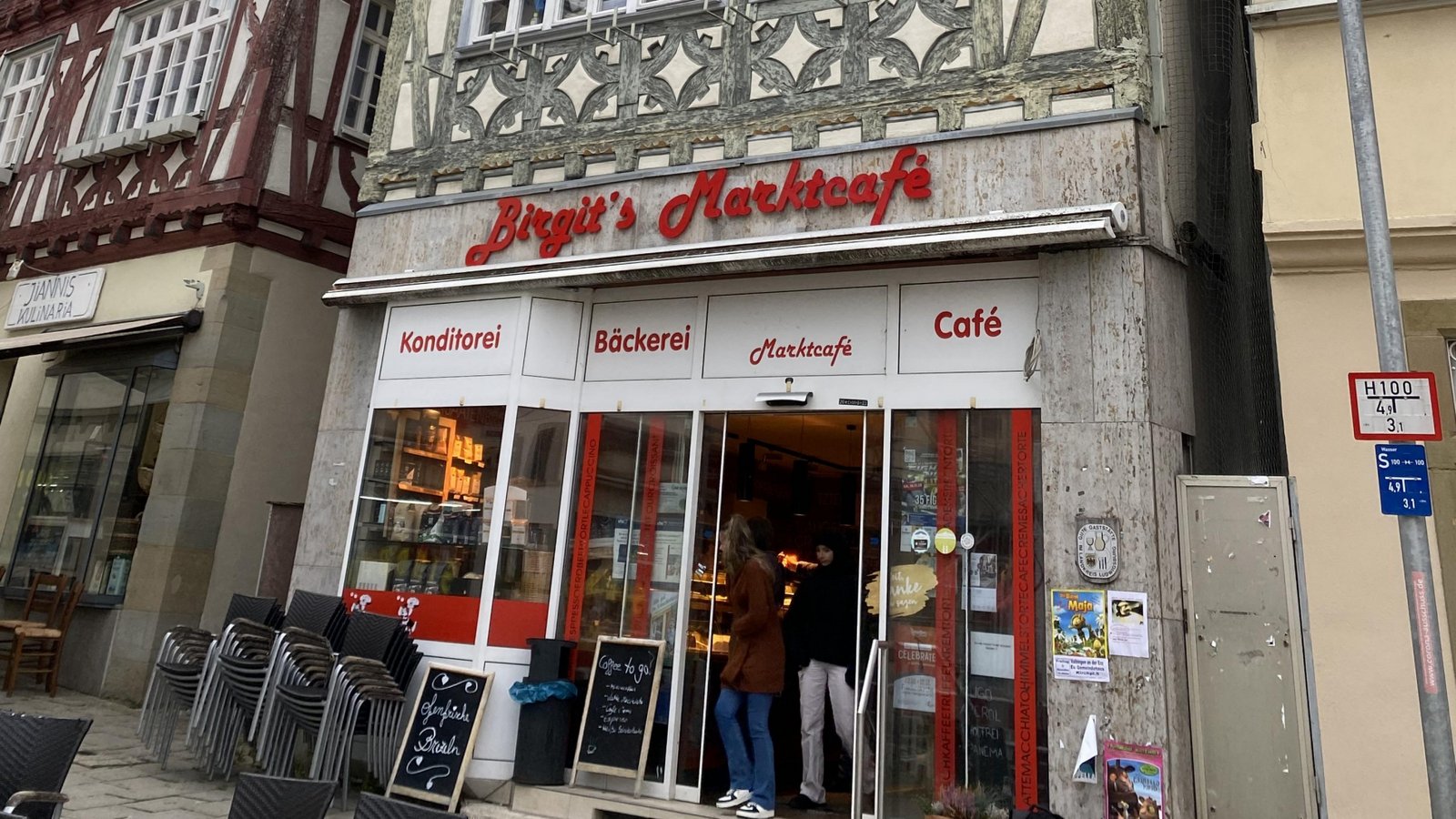 Wechsel steht bevor: „Birgit’s Marktcafé“ am Vaihinger Marktplatz.  Archivfoto: Gaissert