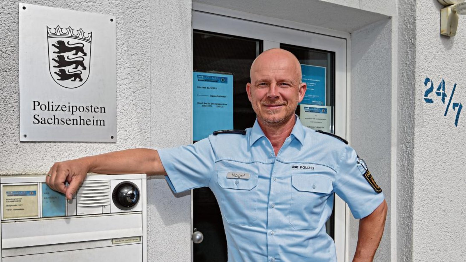 Bernd Nagel ist der neue Leiter des Sachsenheimer Polizeipostens.  Foto: Kalb
