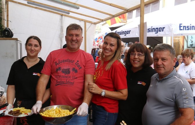 Zufrieden: der Serbisch-mazedonische Verein.