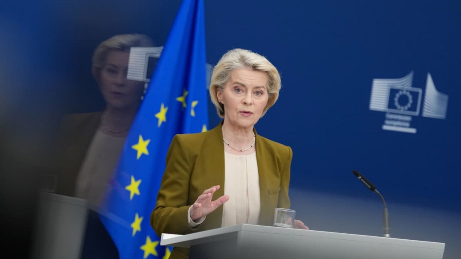 EU-Kommissionspräsidentin Ursula von der Leyen plant ein Social-Media-Verbot für Kinder (Archivfoto).Virginia Mayo/AP/dpa