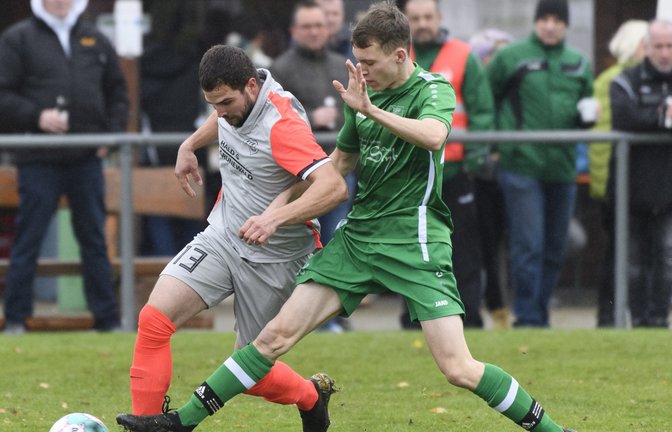 Für Kevin Kleinert (links) und der VfR Sersheim geht es vor allem darum, die Saison ordentlich zu Ende zu bringen. <span class='image-autor'>Foto: Leitner</span>