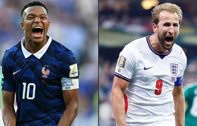 Frankreich oder England? Mit diesen Aufstellungen wollen die Mannschaften das Spiel um Platz drei bestreiten.<span class='image-autor'>MAURO PIMENTEL/afp</span>