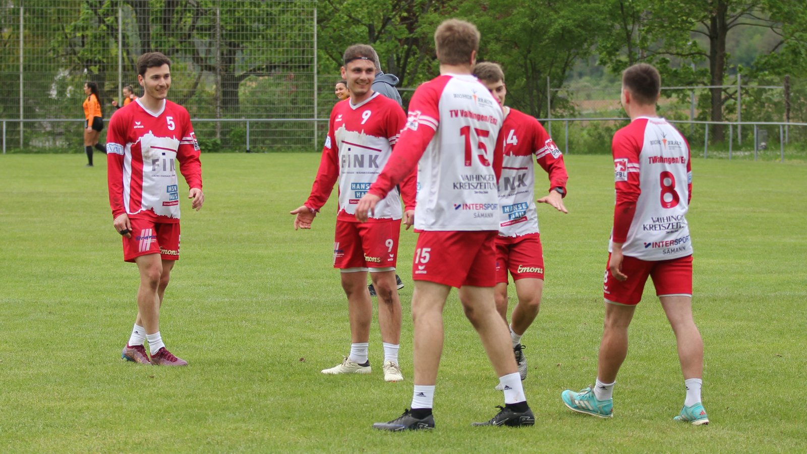 Johannes Jungclaussen (von links), Jaro Jungclaussen, Tobias Maurer, Jakob Kilpper und Jacob Jungclaussen wollen mit dem TV Vaihingen zur DM. Foto: Dittrich