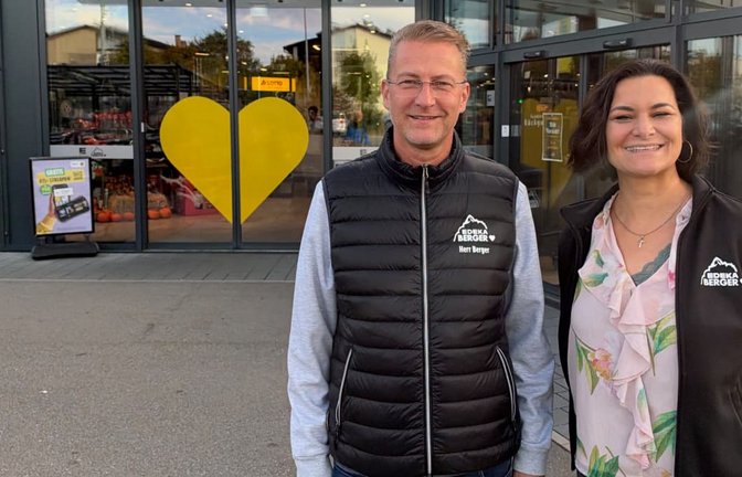 Lebensmittelhändler Frank Berger und seine Marketingchefin Daniela Lucciardello haben deutlich auf den rassistischen Post reagiert.<span class='image-autor'>privat</span>