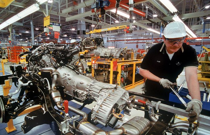 In den USA, wie hier in  Tuscaloosa, beschäftigt Mercedes-Benz  rund 4500 Mitarbeiter.<span class='image-autor'>Foto: picture alliance/dpa/Daimler-Benz</span>