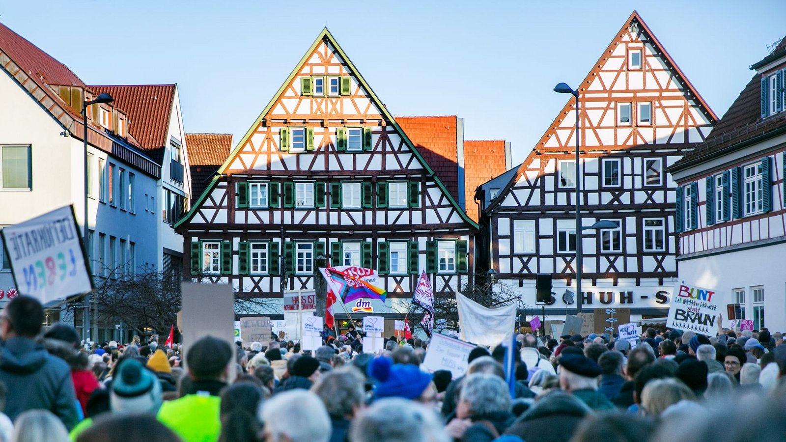 In Kirchheim/Teck sind  am vergangenen Wochenende Tausende auf den Marktplatz gekommen.Foto: Ines Rudel/Ines Rudel