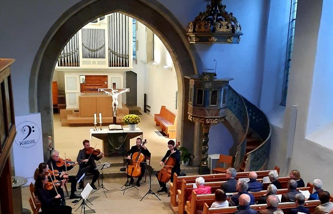 „Goldtrunken“ in der Stadtkirche in Großsachsenheim.  <span class='image-autor'>Foto: p</span>