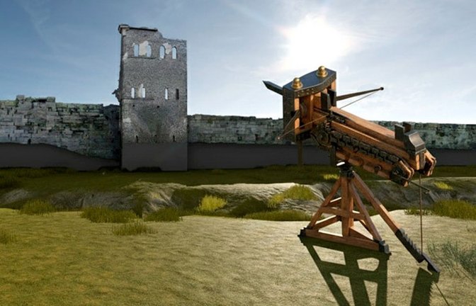 Als römische Truppen im Jahr 89 v. Chr. Pompeji belagerten, könnten sie eine automatische Mehrschusswaffe eingesetzt haben – den Polybolos.<span class='image-autor'>Foto: © Rossi et al./Heritage/CC-by 4.0</span>