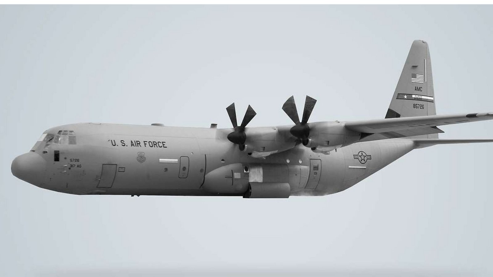 Die C-130J Hercules ist ein militärisches Transportflugzeug mit vier Turboprop-Triebwerken, das ursprünglich vom United States-amerikanischen Hersteller Lockheed (heute Lockheed Martin), entworfen wurde und seit 1956 in Serie gebaut wird.Foto: U.S. Air Force/Master Sgt. Joseph Swafford Die C-130J Hercules ist ein militärisches Transportflugzeug mit vier Turboprop-Triebwerken, das ursprünglich vom United States-amerikanischen Hersteller Lockheed (heute Lockheed Martin), entworfen wurde und seit 1956 in Serie gebaut wird.Foto: U.S. Air Force/Master Sgt. Joseph Swafford