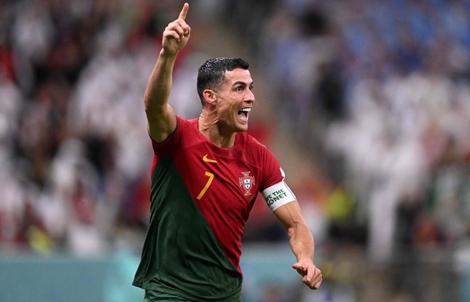 Freude über den Portugal-Erfolg: Ronaldo<span class='image-autor'>Foto: AFP/KIRILL KUDRYAVTSEV</span>