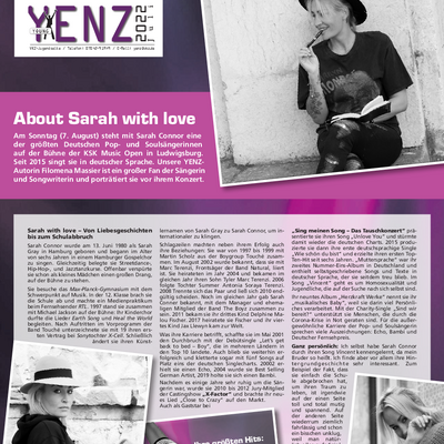YENZ: About Sarah with love