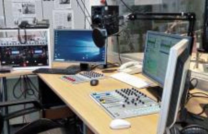 Studio des Kliniken-Radios.  Foto: Mohrbach