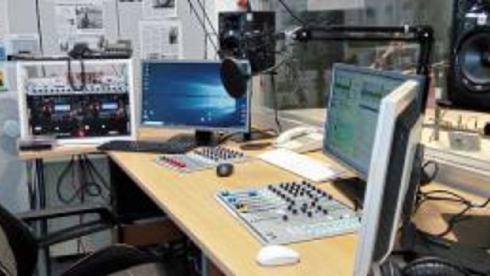 Studio des Kliniken-Radios. Foto: Mohrbach Studio des Kliniken-Radios. Foto: Mohrbach