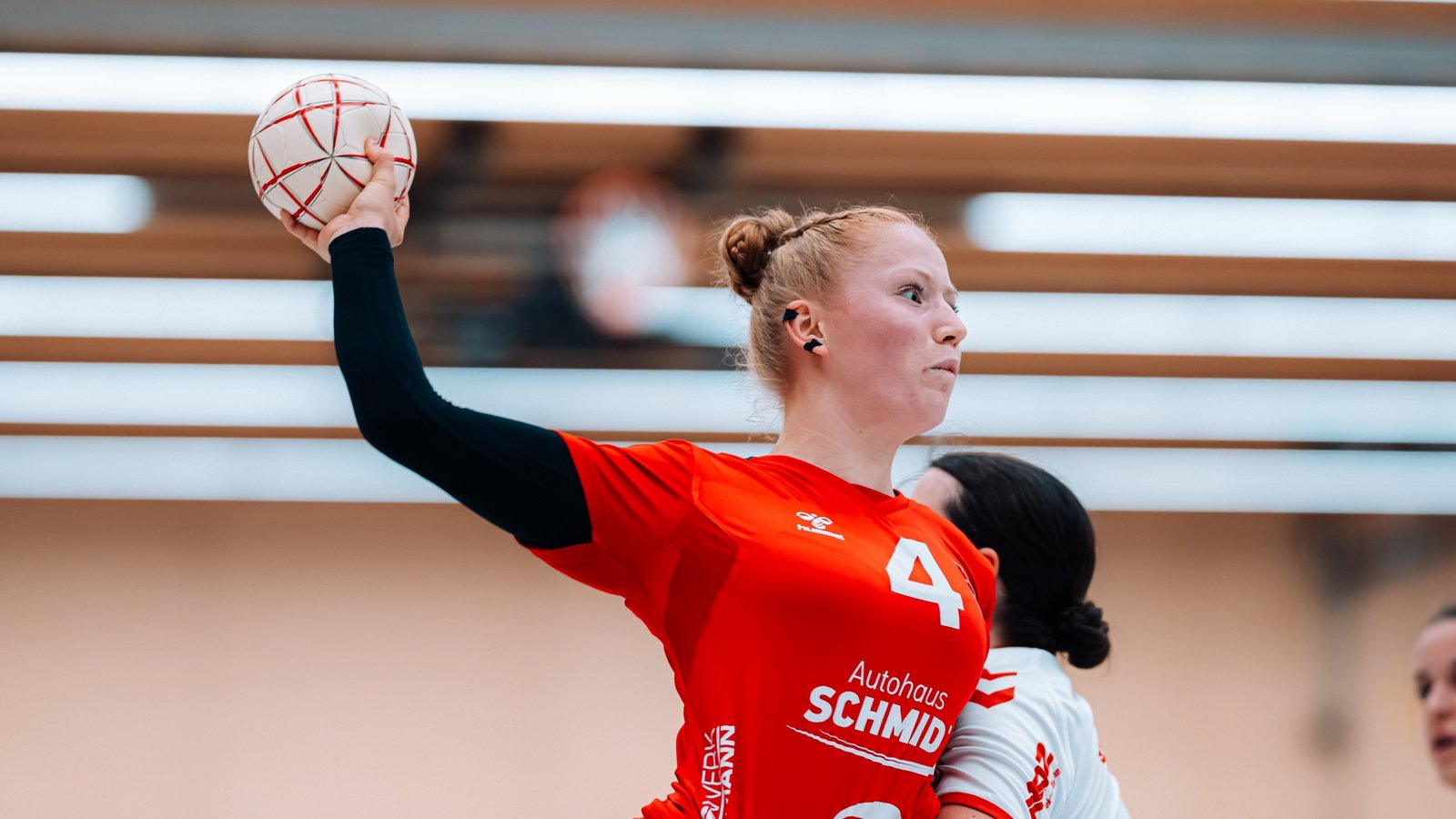 Charlotte Fehl hat mit sieben Treffern zum Sieg der HCME-Frauen beigetragen. Foto: Krause