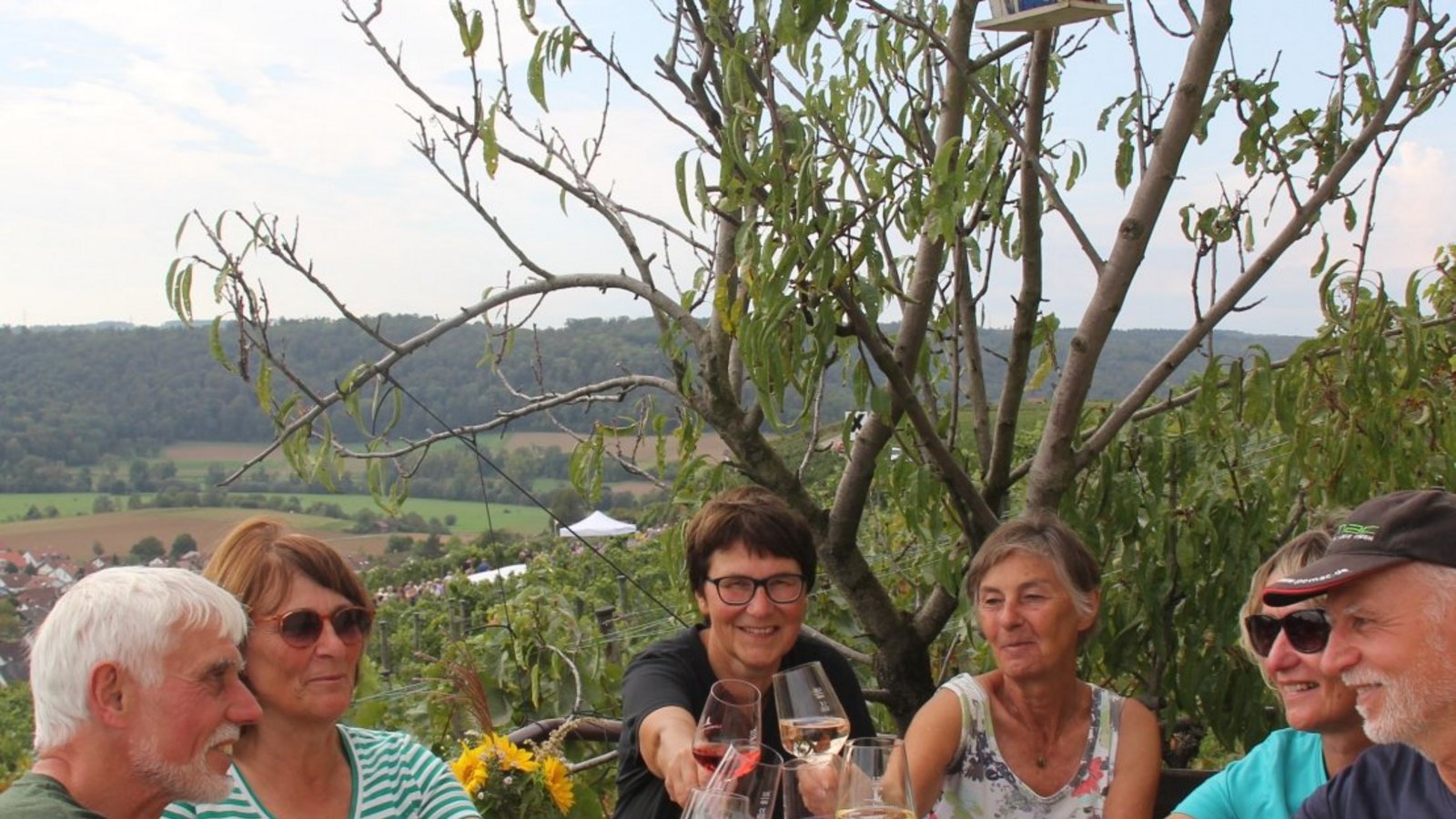 Gute Stimmung im Weinberg: die Genussmeile in Roßwag. Archivfoto: Kauer/VKZ