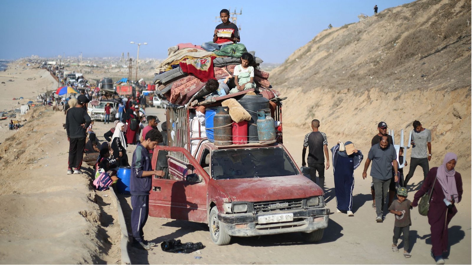 Flüchtlinge im GazastreifenFoto: AFP