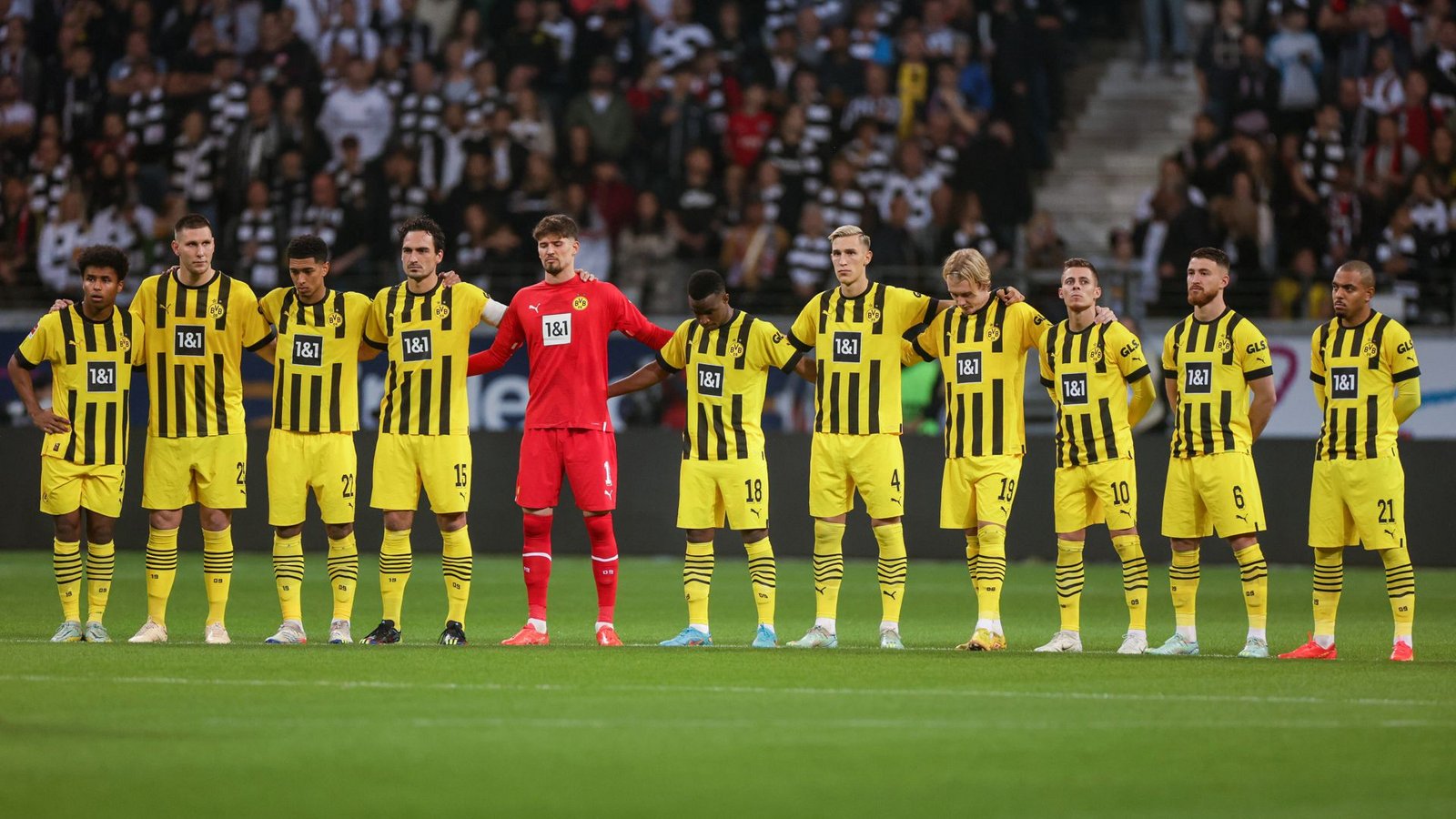 Mit zwölf Spielern schickt Borussia Dortmund die zweitmeisten Bundesligaakteure zur WM. Mit Karim Adeyemi, Julian Brandt, Youssoufa Moukoko, Nico Schlotterbeck und Niklas Süle sind fünf Deutsche dabei.Foto: IMAGO/RHR-Foto/IMAGO/Dennis Ewert/RHR-FOTO
