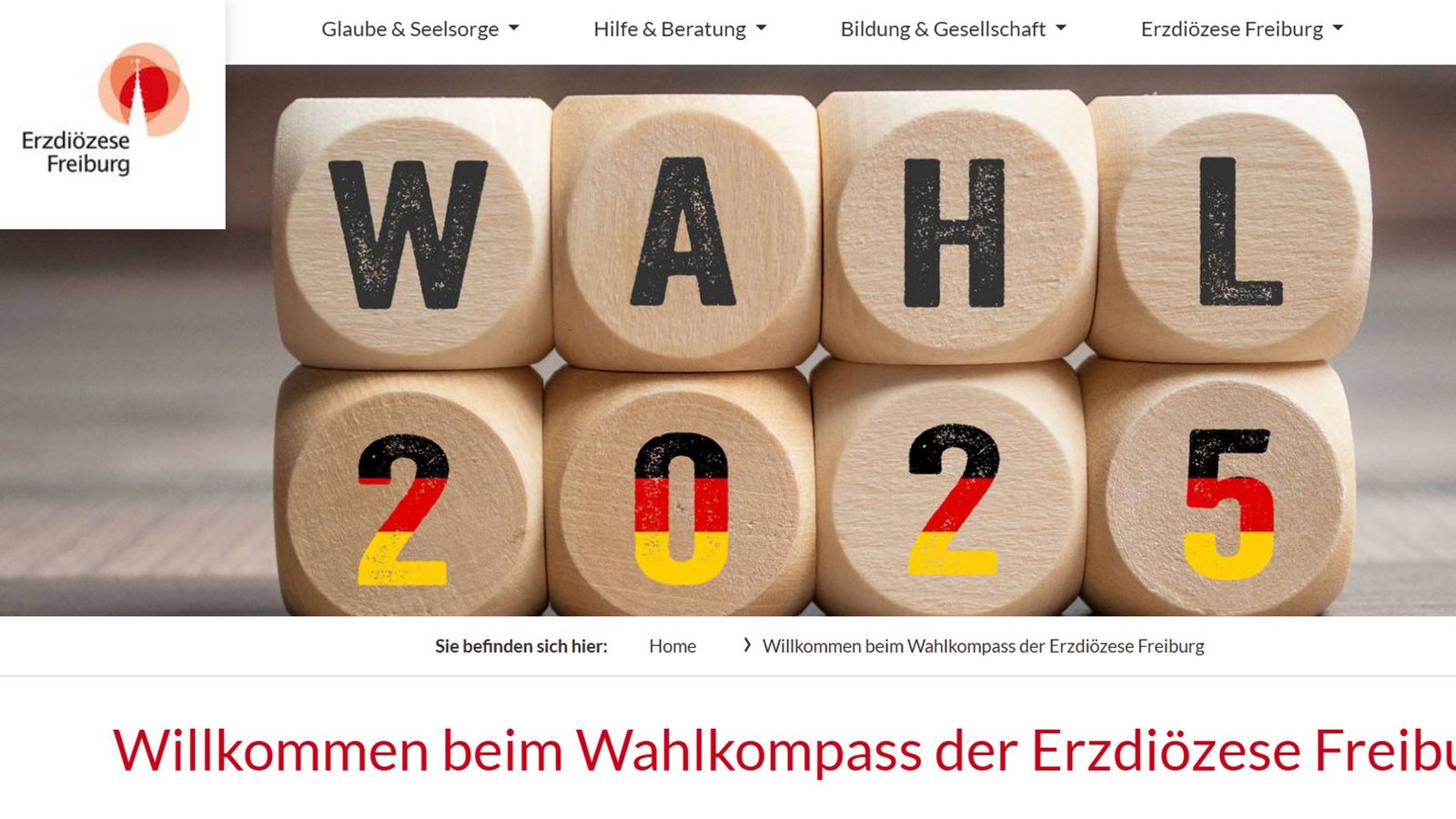 Mittels künstlicher Intelligenz werden die Programme der Parteien mit katholischen Glaubensgrundsätzen verglichen.Foto: Wahlkompass/Screenshot Mittels künstlicher Intelligenz werden die Programme der Parteien mit katholischen Glaubensgrundsätzen verglichen.Foto: Wahlkompass/Screenshot