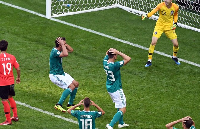 Bei der Fußball-WM 2018 in Russland verlor Deutschland gegen Südkorea.<span class='image-autor'>Foto: Ina Fassbender/dpa</span>