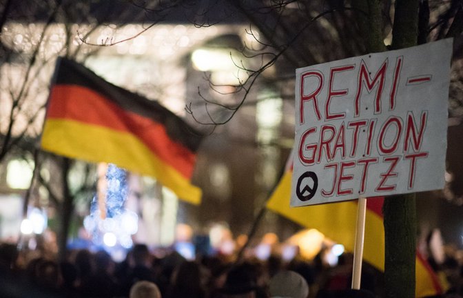 „Remigration“ ist ein rechter Kampfbegriff.<span class='image-autor'>Foto: dpa/Bernd von Jutrczenka</span>
