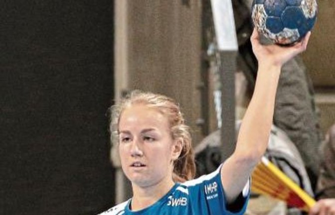 Ann Kynast, DHB-Auswahlspielerin aus Vaihingen, war sowohl im Halbfinale gegen Aldekerk als auch im Endspiel gegen Dortmund erfolgreichste Werferin der B-Jugend der SG BBM Bietigheim. Foto: Archiv/Baumann