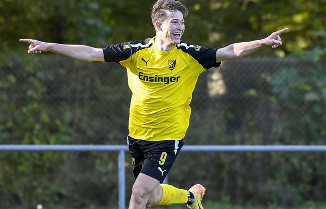 Jona Köpff möchte mit dem TSV Ensingen auch gegen den SGV Murr jubeln. <span class='image-autor'>Foto: Leitner</span>
