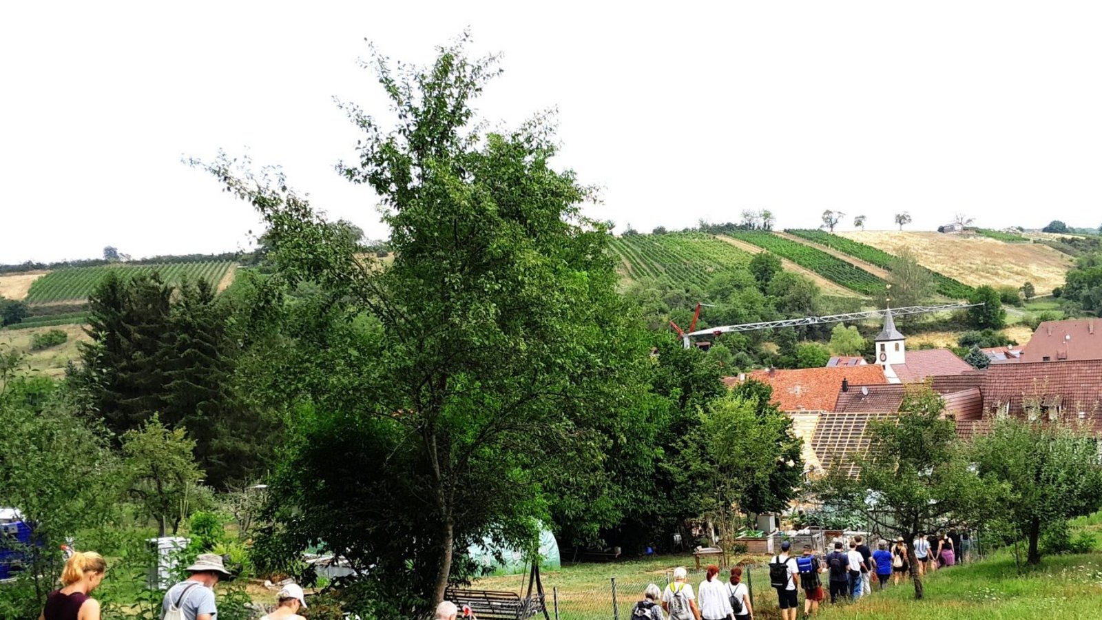 Schon ist die Freudensteiner Galluskirche in Sicht. Dort findet das erste Kurzkonzert statt. Schon ist die Freudensteiner Galluskirche in Sicht. Dort findet das erste Kurzkonzert statt.