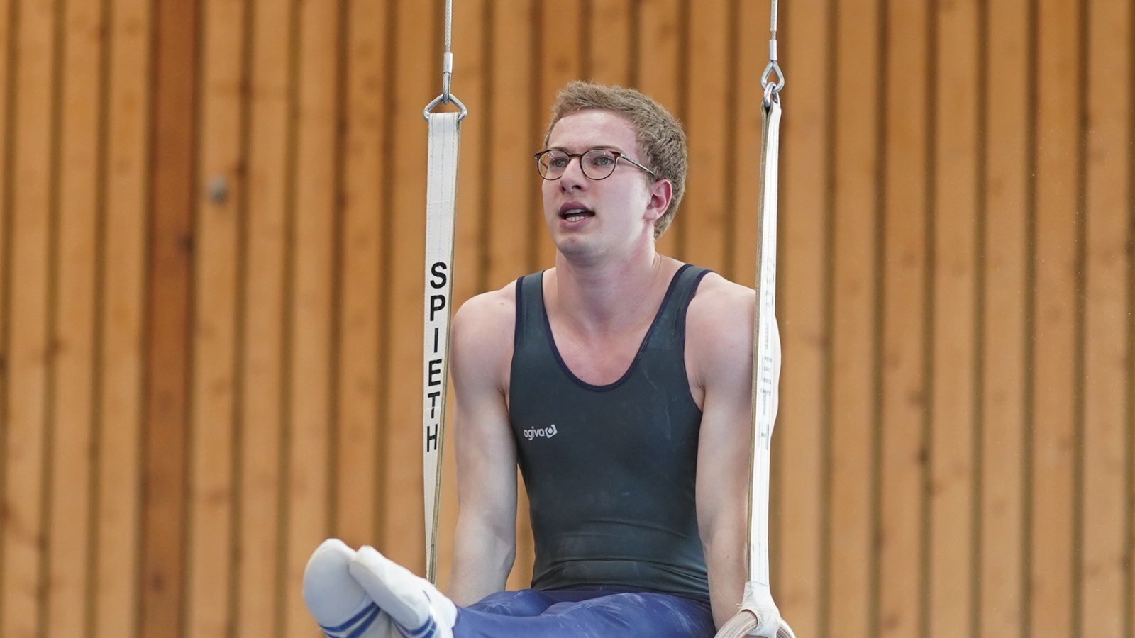 Paul Kretschmer von der TG Ingersheim/Sersheim zeigt beim Heimwettkampf gegen den TSV Böbingen nicht nur an den Ringen eine starke Leistung. Foto: Klein