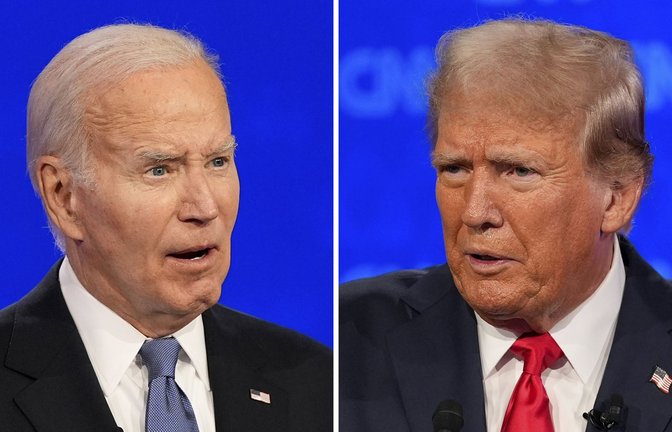 Joe Biden (links) und Donald Trump (rechts) gaben beide kein gutes Bild beim gestrigen TV-Duell ab.<span class='image-autor'>Foto: dpa/Gerald Herbert</span>