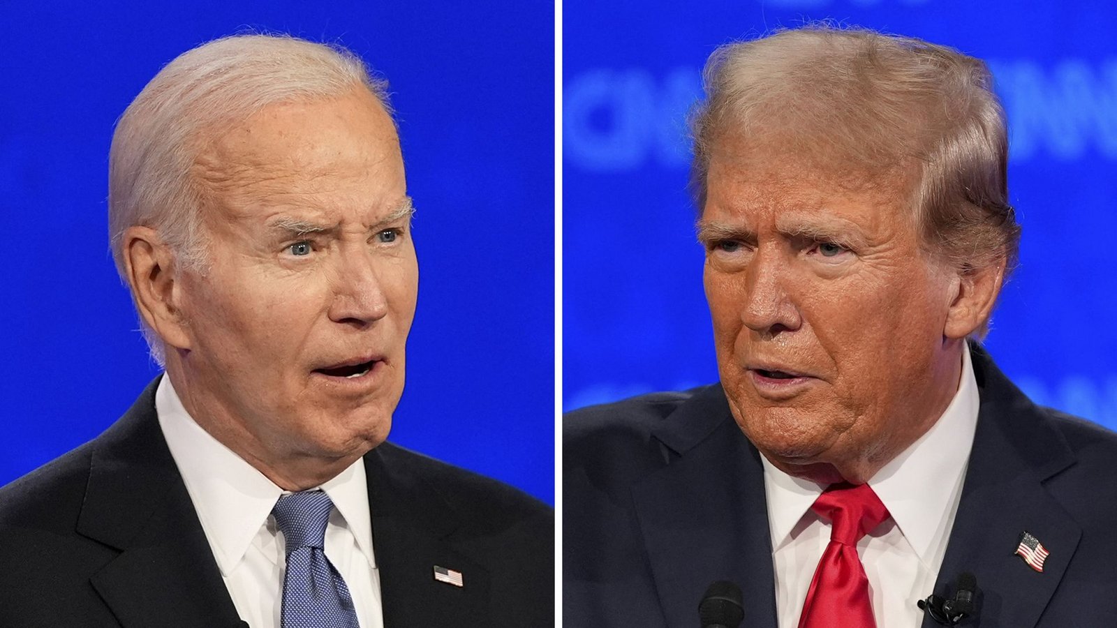 Joe Biden (links) und Donald Trump (rechts) gaben beide kein gutes Bild beim gestrigen TV-Duell ab.Foto: dpa/Gerald Herbert Joe Biden (links) und Donald Trump (rechts) gaben beide kein gutes Bild beim gestrigen TV-Duell ab.Foto: dpa/Gerald Herbert