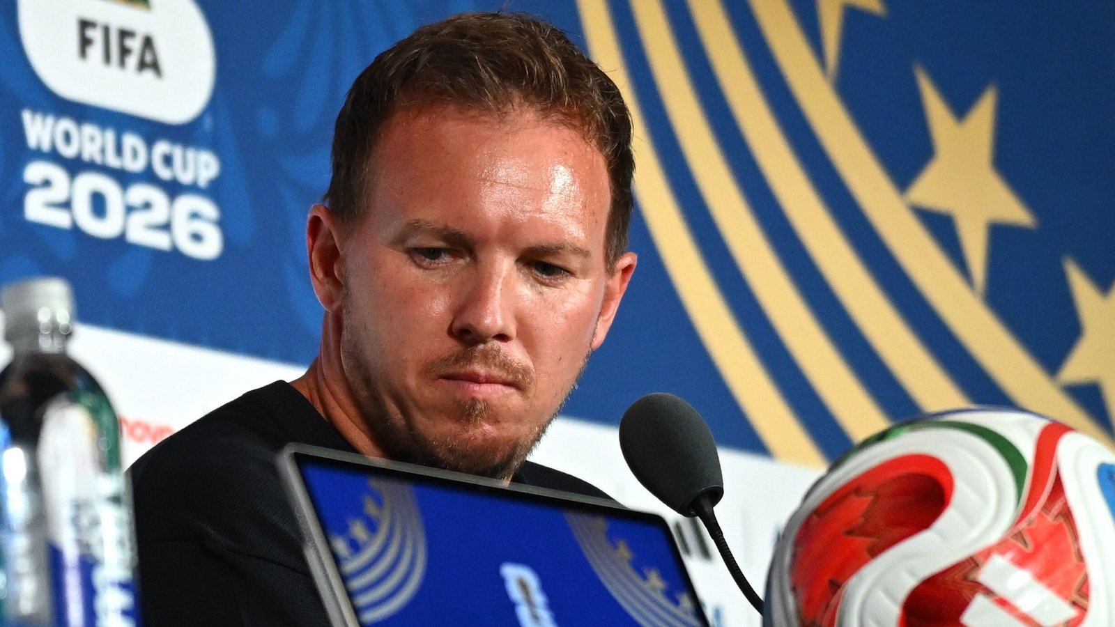 Nagelsmann vor Curaçao-Spiel auf der PKFoto: Federico Gambarini/dpa