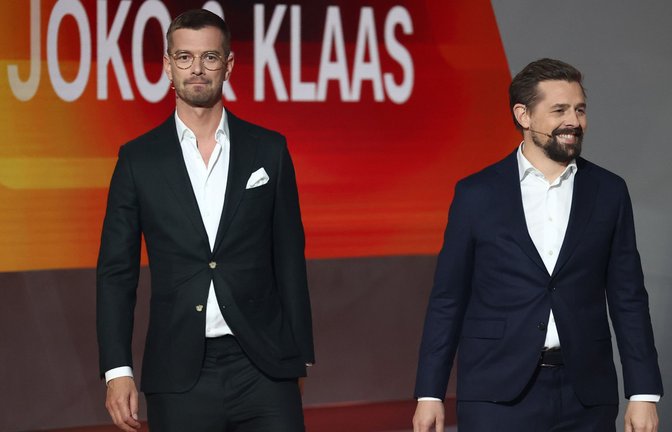 Joko Winterscheidt (links) und Klaas Heufer-Umlauf betätigen sich politisch.<span class='image-autor'>Foto: dpa/Daniel Karmann</span>