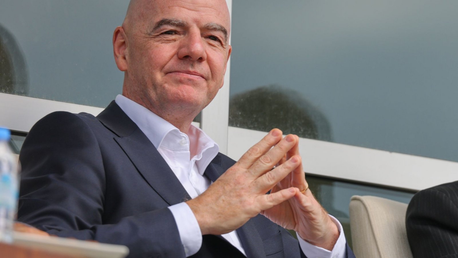 Keine Polizeieskorte für Gianni Infantino in Vancouver. (Archivbild)Foto: Riza Ozel/AP/dpa