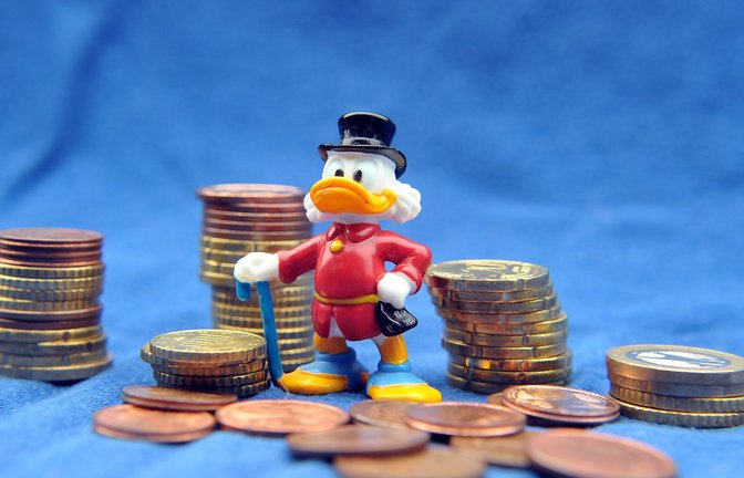 Was ist Glück? Dagobert Duck hat eine Antwort. Ob es die richtige ist?<span class='image-autor'>Foto: IMAGO/Funke Foto Services</span>