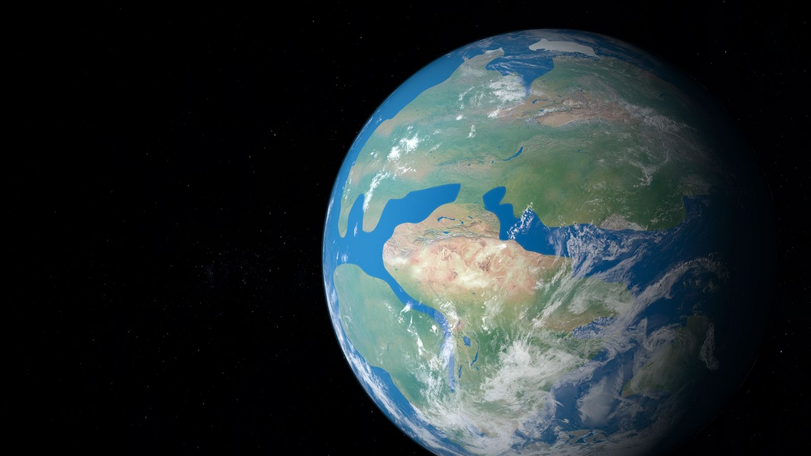Die Zukunft ist die Vergangenheit: In 250 Millionen Jahren soll der Superkontinent Pangaea Ultima entstehen. Sein Vorläufer Pangaea war vor 200 Millionen Jahren auseinandergedriftet.Foto: Imago/Pond5 Images