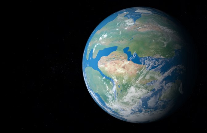 Die Zukunft ist die Vergangenheit: In 250 Millionen Jahren soll der Superkontinent Pangaea Ultima entstehen. Sein Vorläufer Pangaea war vor 200 Millionen Jahren auseinandergedriftet.<span class='image-autor'>Foto: Imago/Pond5 Images</span>